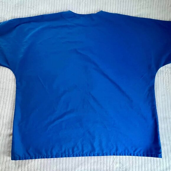 Men;s Size 2XL TL Top Line Uniform Royal Blue Scrub Top - Picture 2 of 7